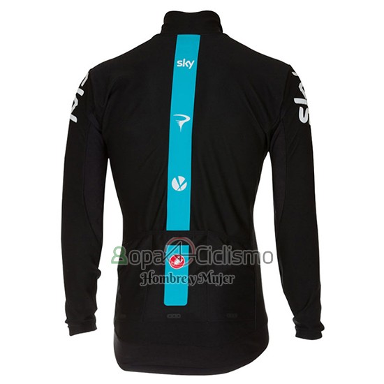 Sky Ropa Ciclismo Culotte Largo 2017 Mangas Largas Profundo Negro